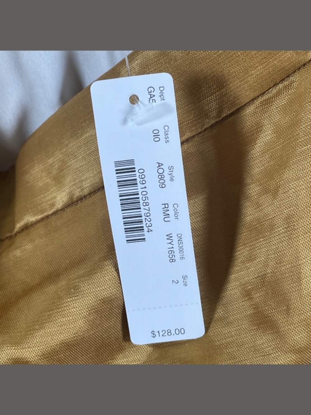 NEW J Crew Skirt Womens 2 brown pink blue satin linen pencil preppy retro - Picture 4 of 9